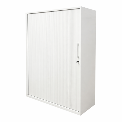 Armoire mi-haute blanche à...