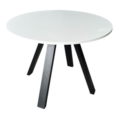 Table ronde, plateau blanc,...