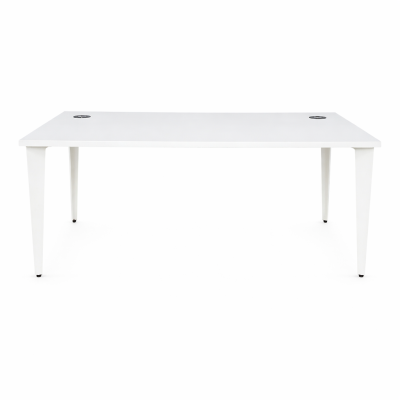 Bureau droit blanc avec...