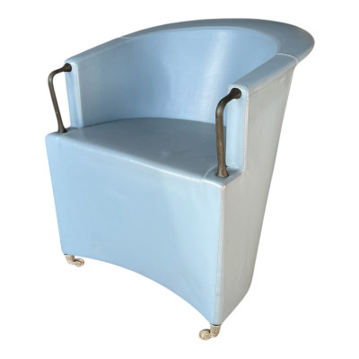 Fauteuil bleu type Paolo...