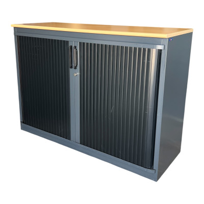 Armoire basse anthracite à...