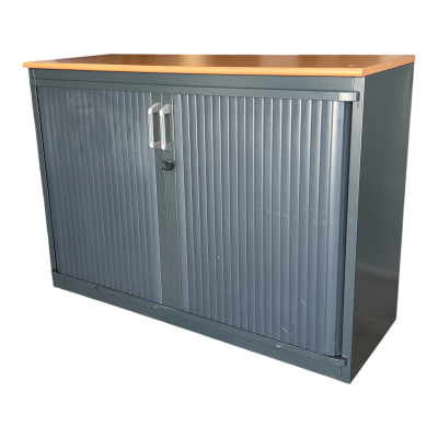 Armoire basse anthracite à...